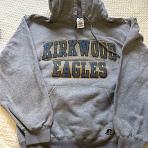 Russell Athletic Gray Kirkwood Eagles Hoodie